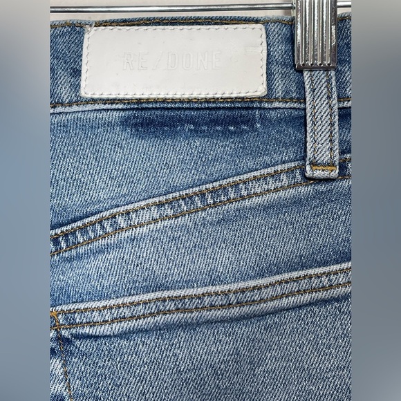 RE/DONE Jeans Women’s Size 24 Originals 80s Slim Straight in Brisk Blue - Picture 10 of 15